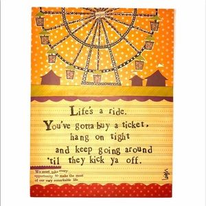 DEMDACO LIFE’S A RIDE FERRIS WHEEL CANVAS WALL ART